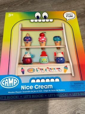 New CAMP ice cream wooden play set